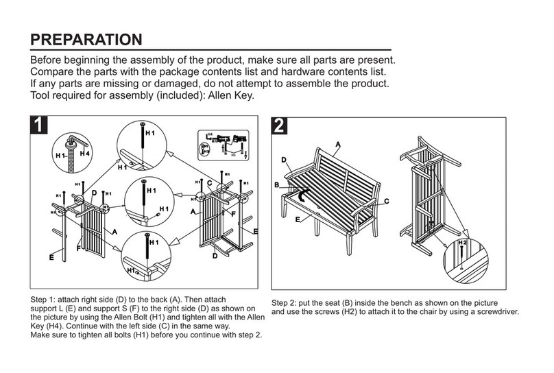 Safavieh Outdoor PAT6711A Assembly instructions