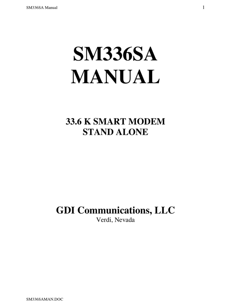 GDI SM336SA User manual