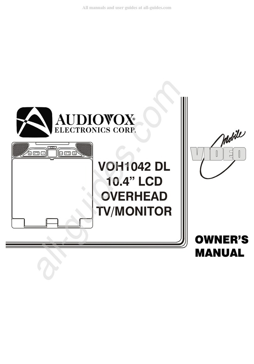 Audiovox Electronics VOH1042 DL owner's manual