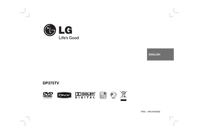 LG DP375TV manual