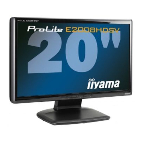 Iiyama ProLite E2008HDSV-1 User manual