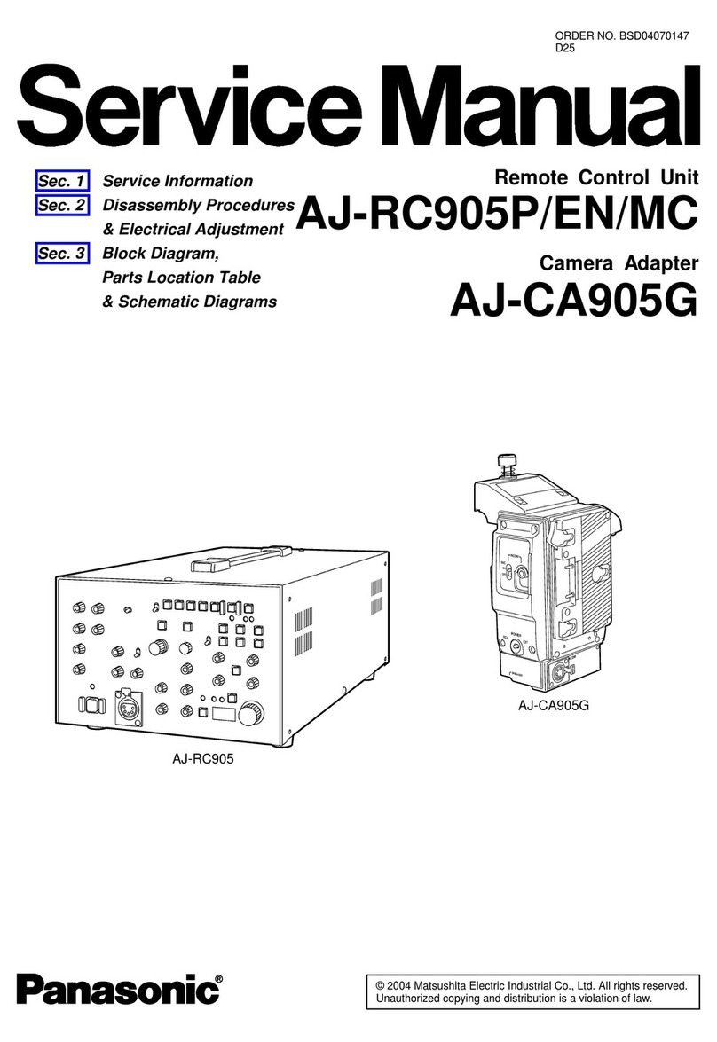 Panasonic AJ-RC905EN Service manual
