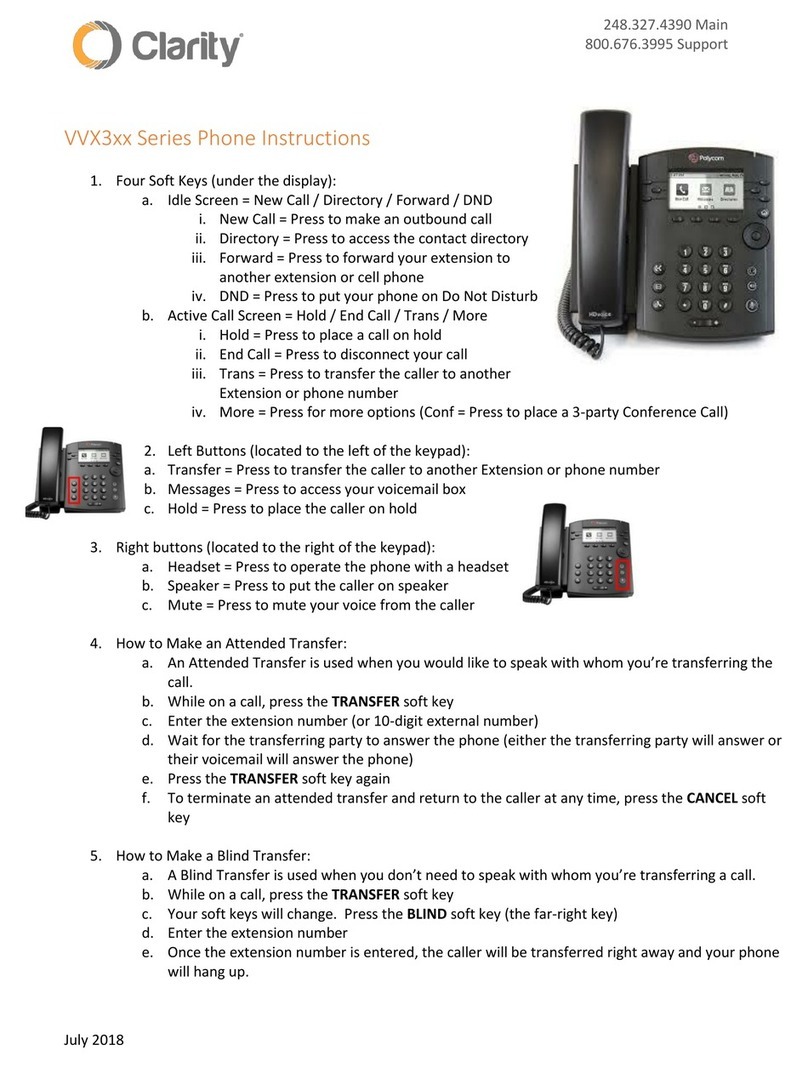 Polycom VVX 3 Series User manual