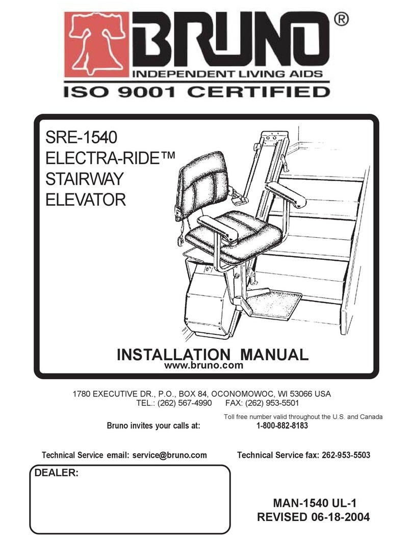 Bruno ELECTRA-RIDE SRE-1540 User manual