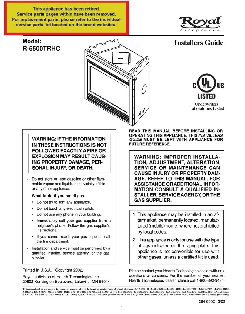 Hearth Technologies R-5500TRHC Assembly instructions