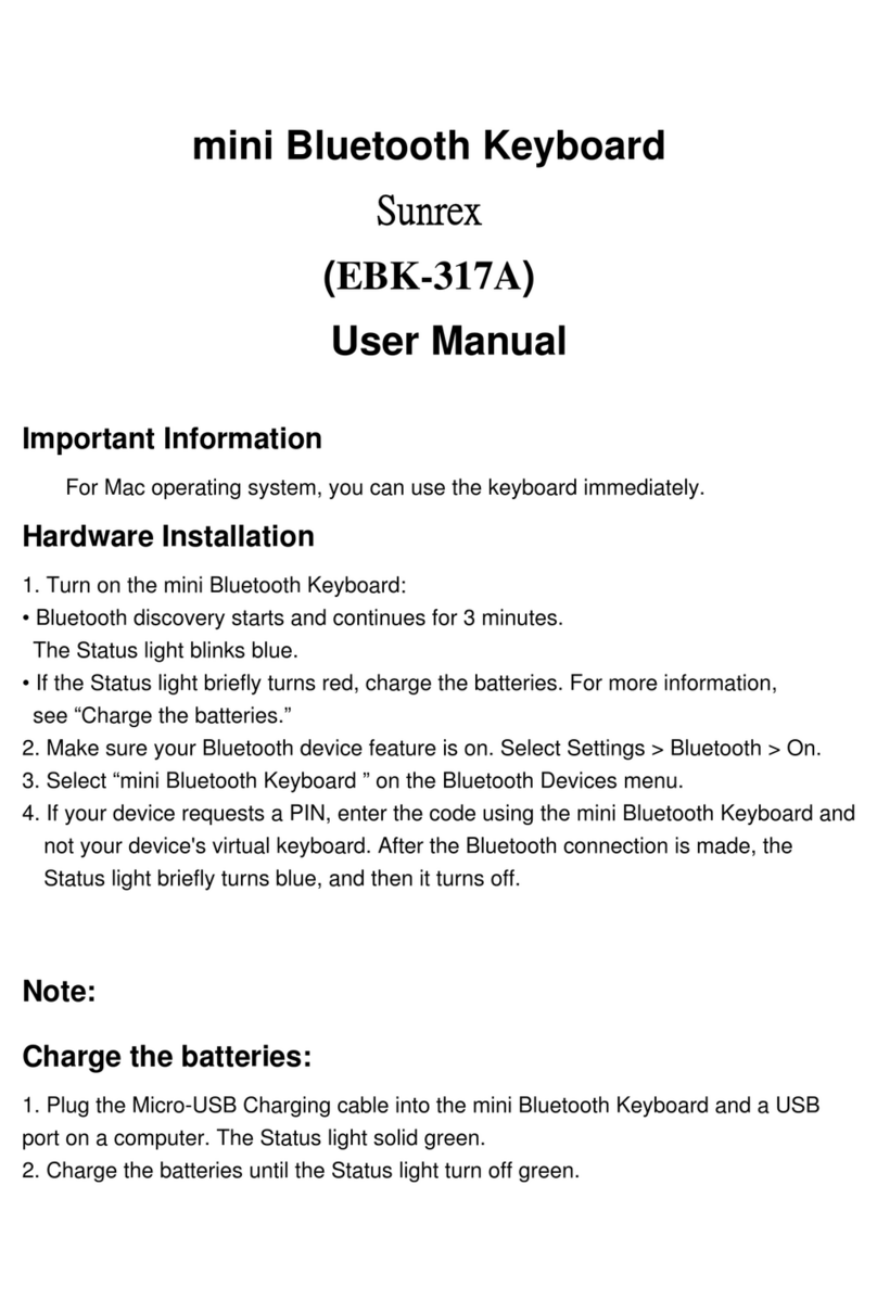 Sunrex EBK-317A user manual