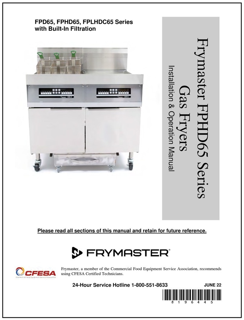 Frymaster FPLHDC65 Series User manual