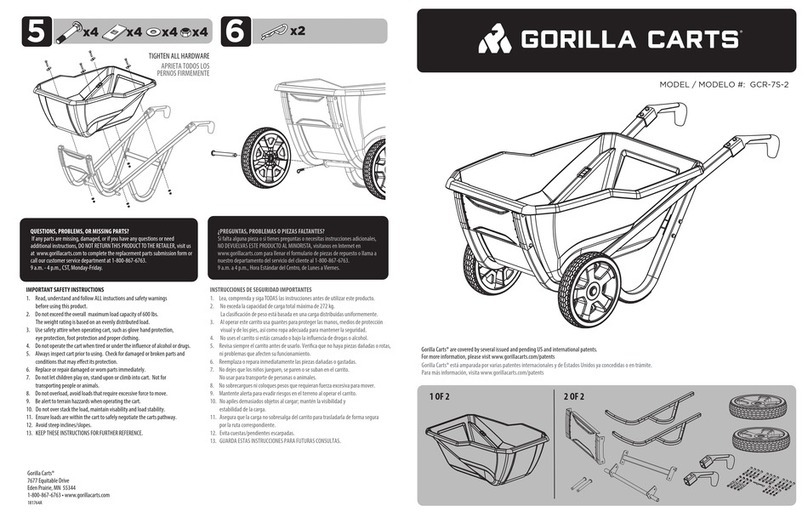 Gorilla Carts GCR-7S-2 User manual