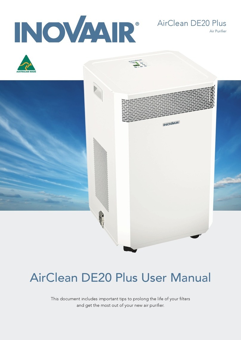 InovaAir AirClean DE20 Plus user manual