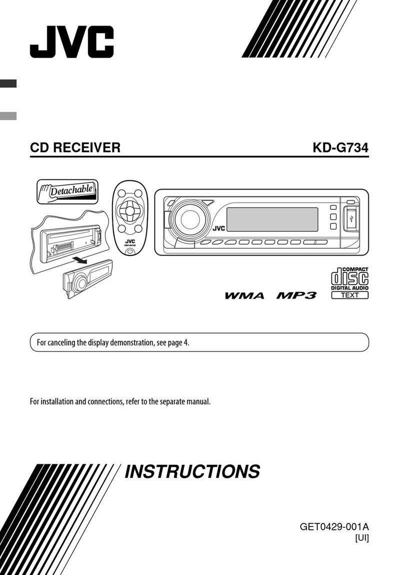 JVC KD-G734 User manual