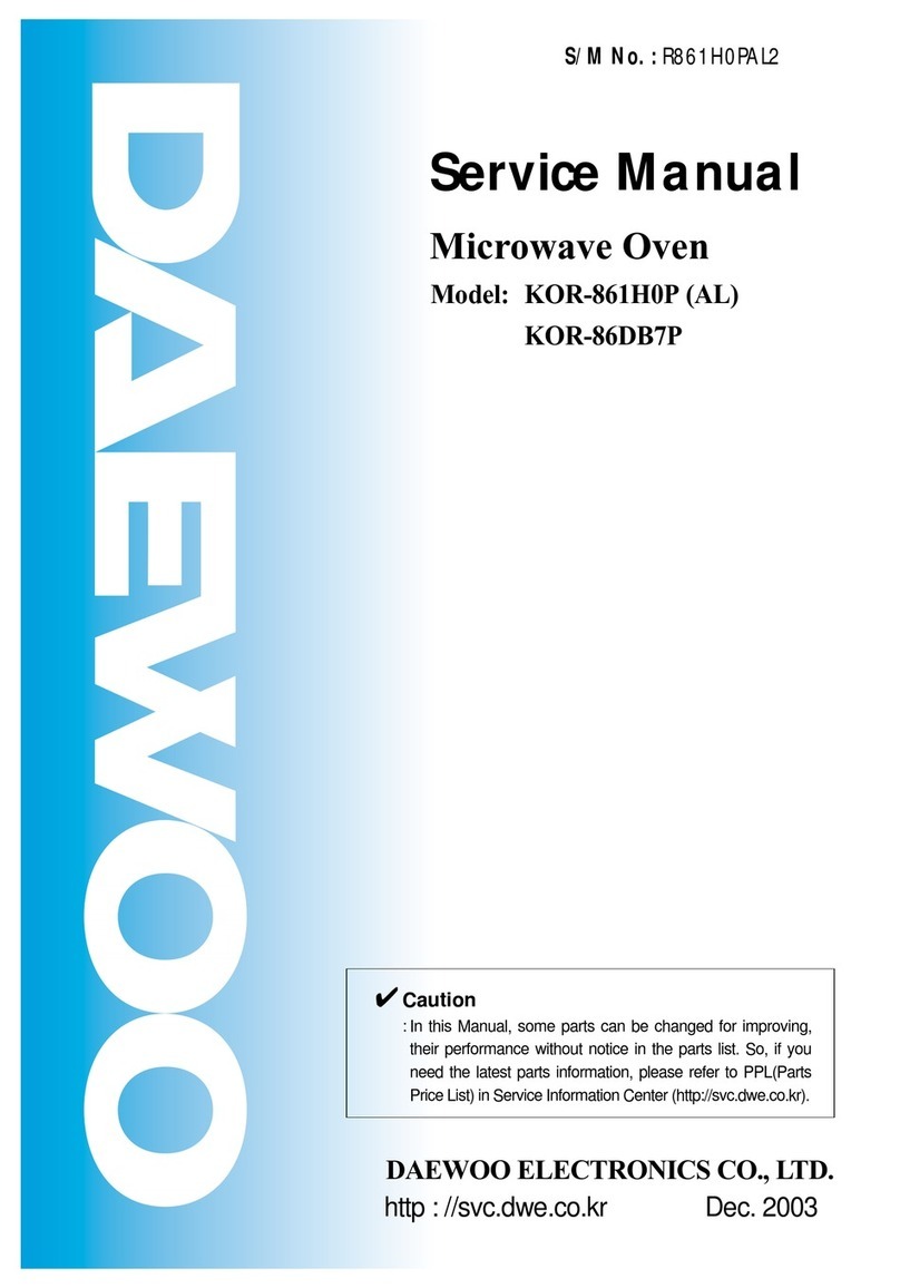 Daewoo KOR-86DB7P User manual