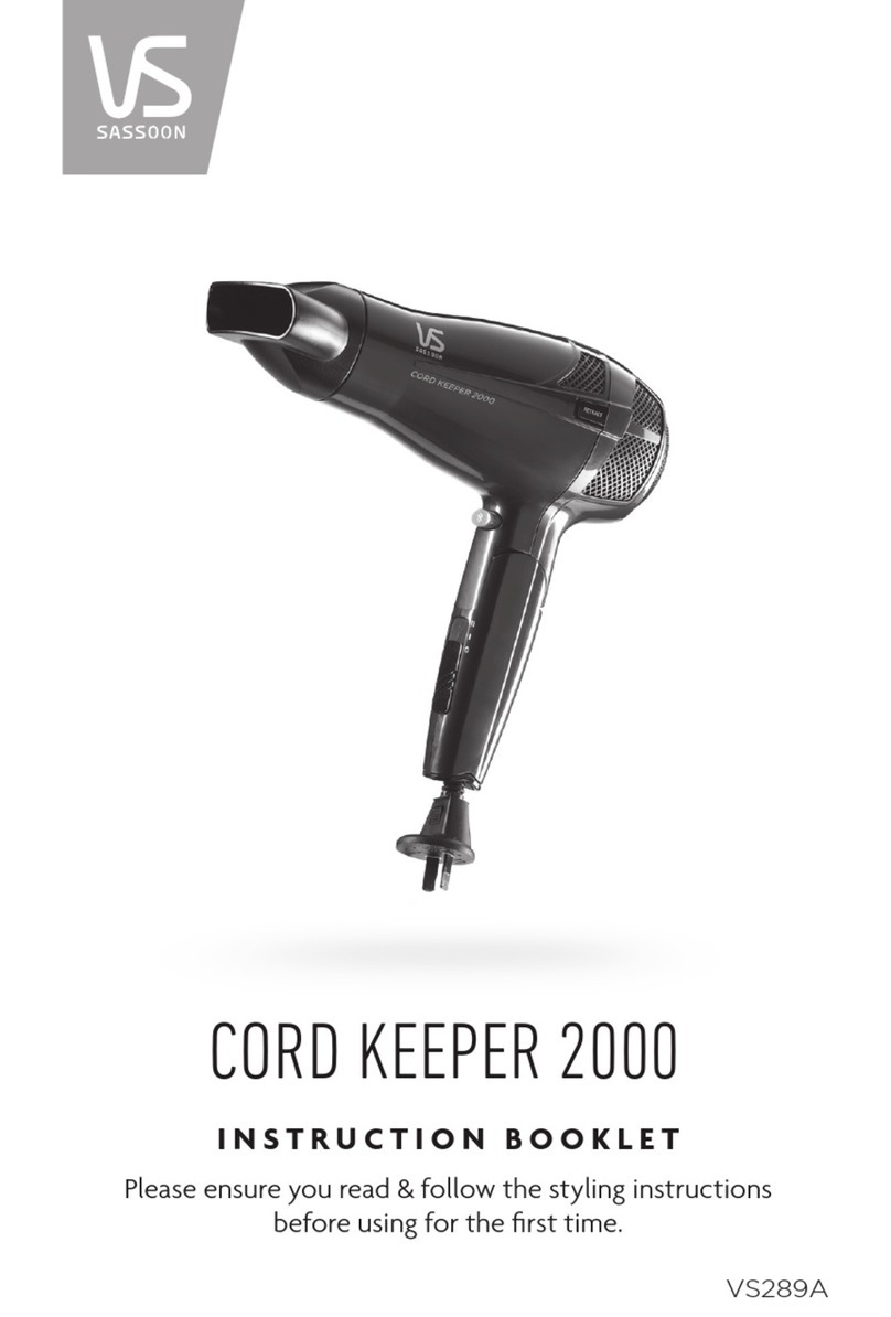 VS Sassoon CORD KEEPER 2000 User manual
