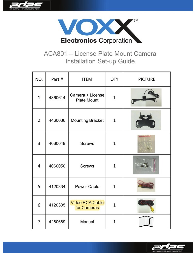 Voxx ACA801 Setup guide