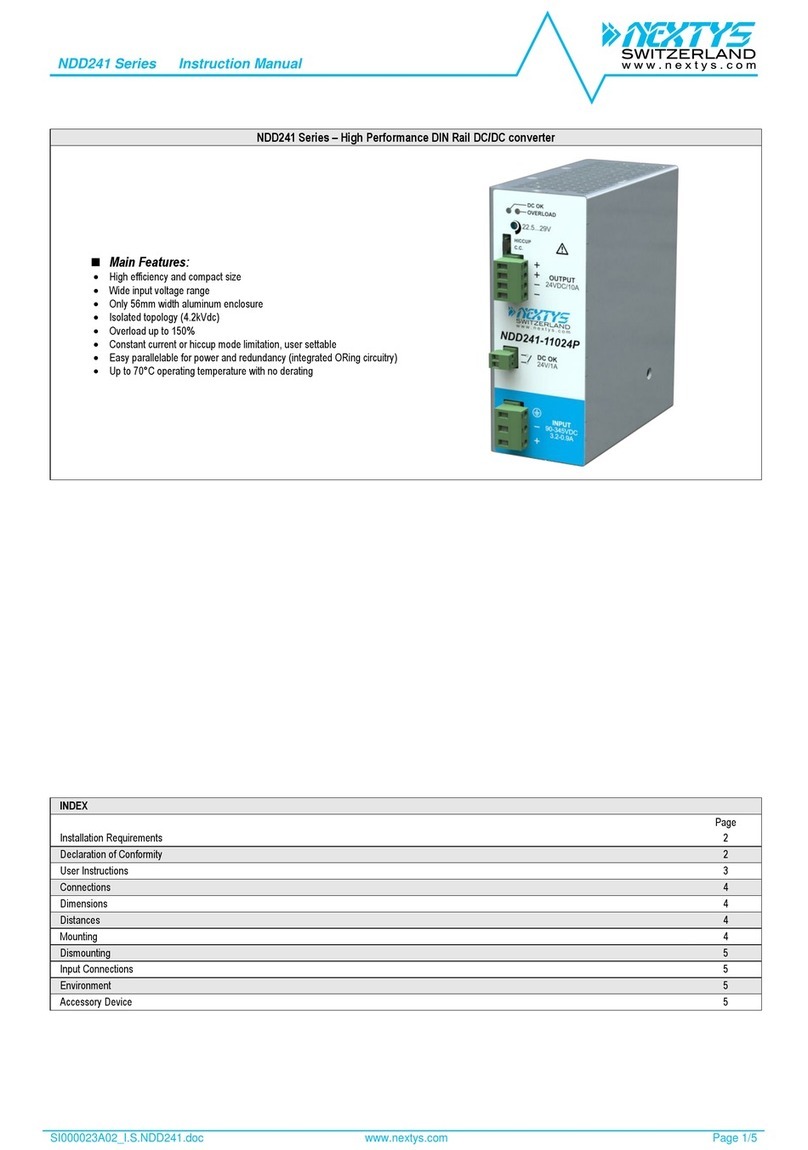 nextys NDD241 Series instruction manual nextys NDD241 Series instruction manual