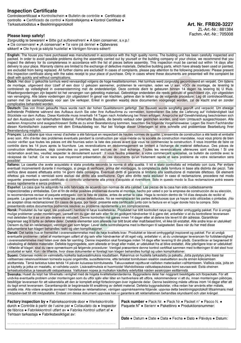 Lemeks Palmako Mary FRB28-3227 installation manual