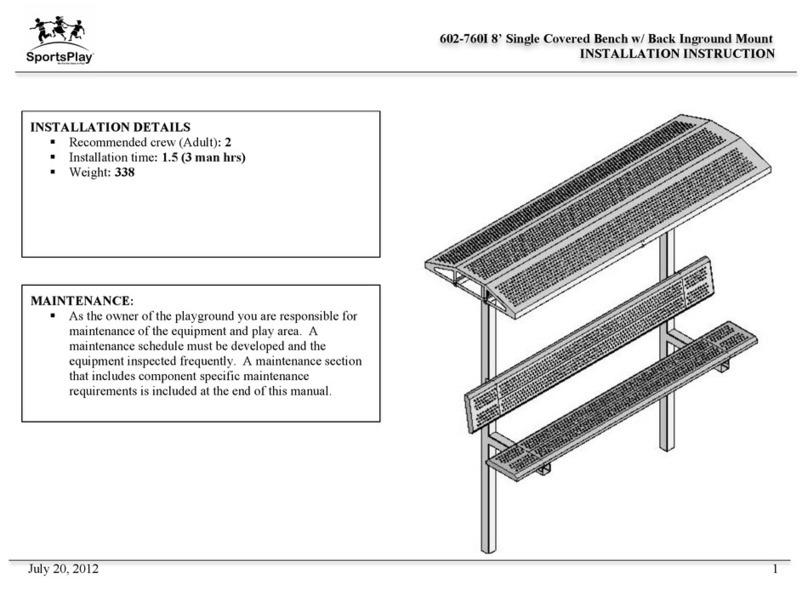 SportsPlay 602-760I Installation instruction