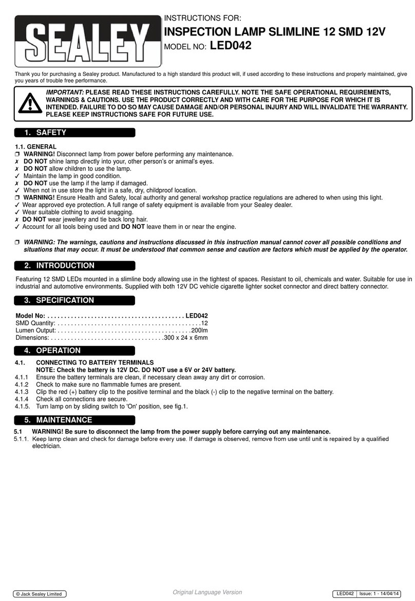 Sealey LED042 instructions