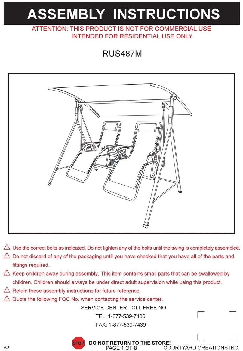 Courtyard Creations RUS487M Assembly instructions