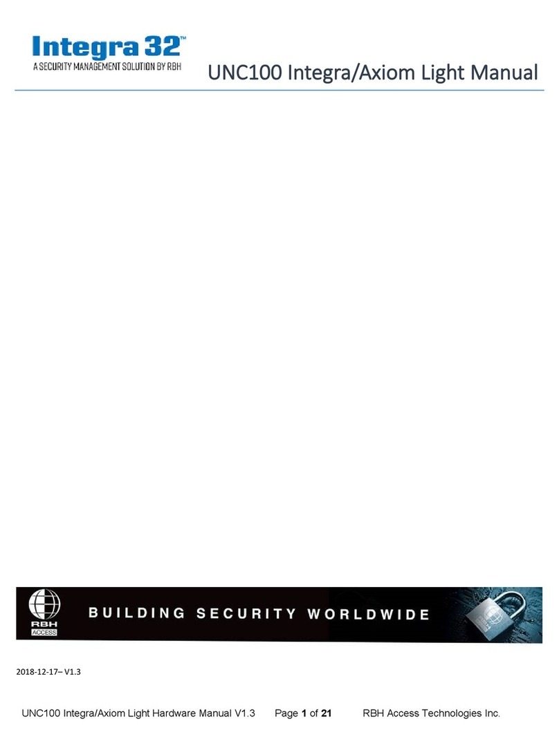RBH Access Technologies Integra 32 UNC100 manual