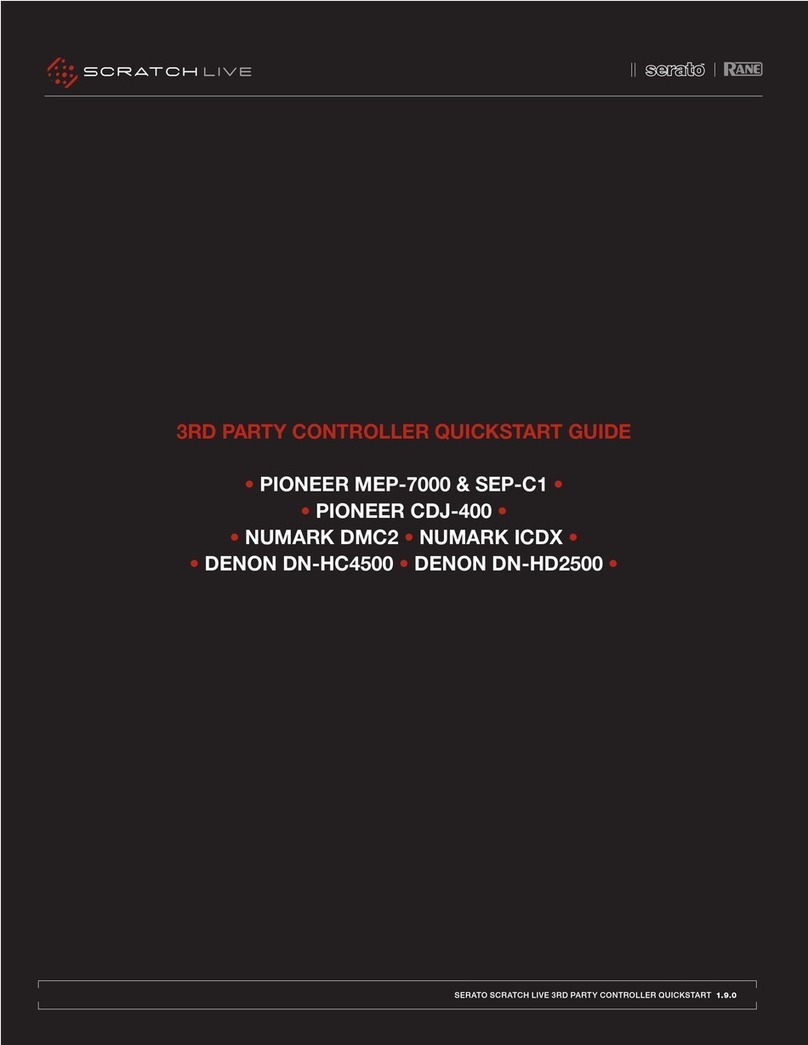 Scratch Live PIONEER MEP-7000 quick start guide