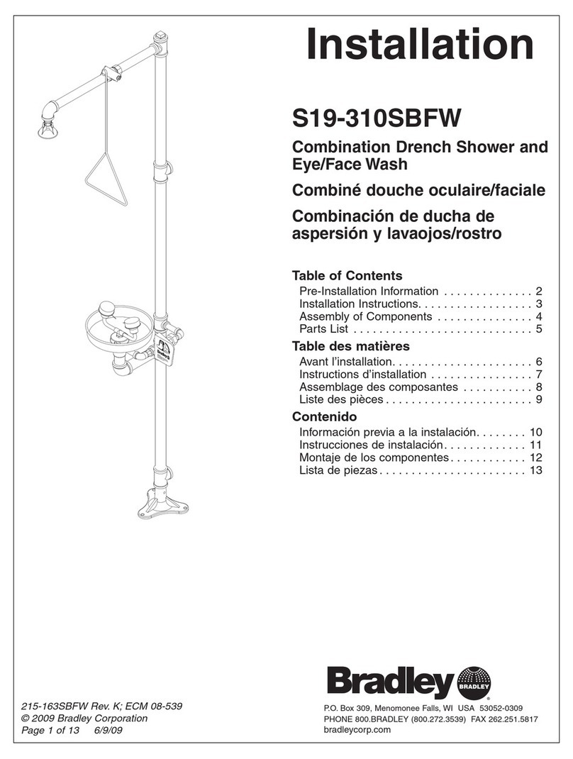 Bradley S19-310SBFW User manual Bradley S19-310SBFW User manual