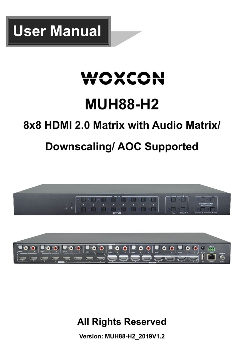 Woxcon MUH88-H2 User manual