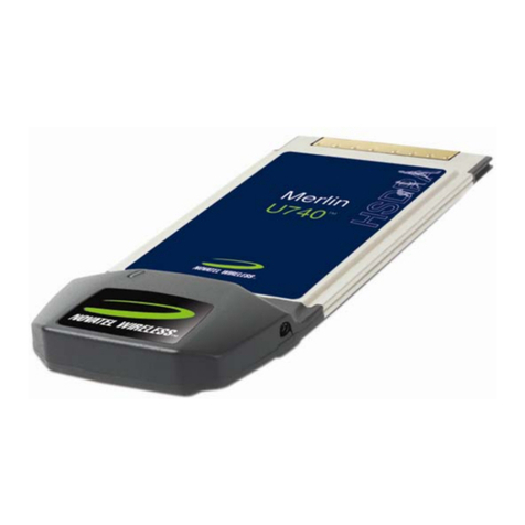 Novatel Merlin U740 user manual