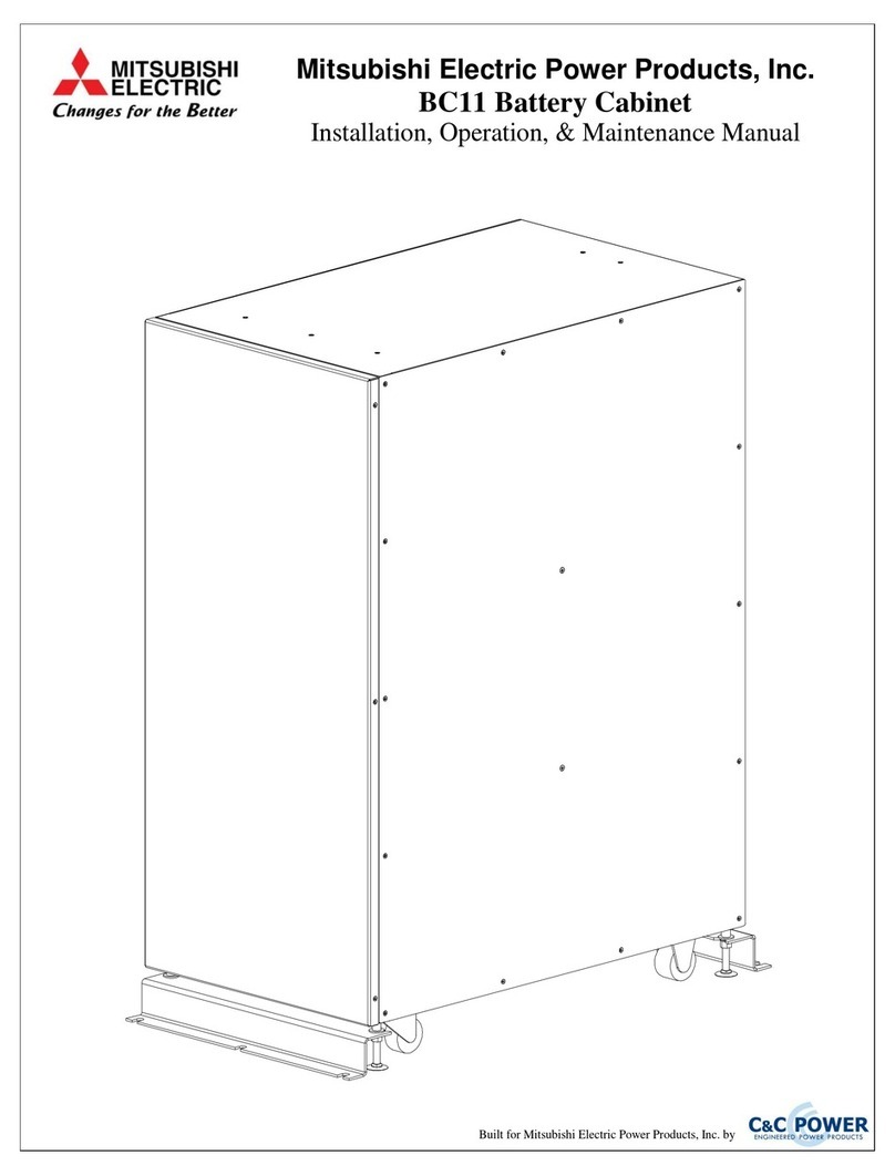 Mitsubishi Electric BC11 Installation, operation and maintenance manual