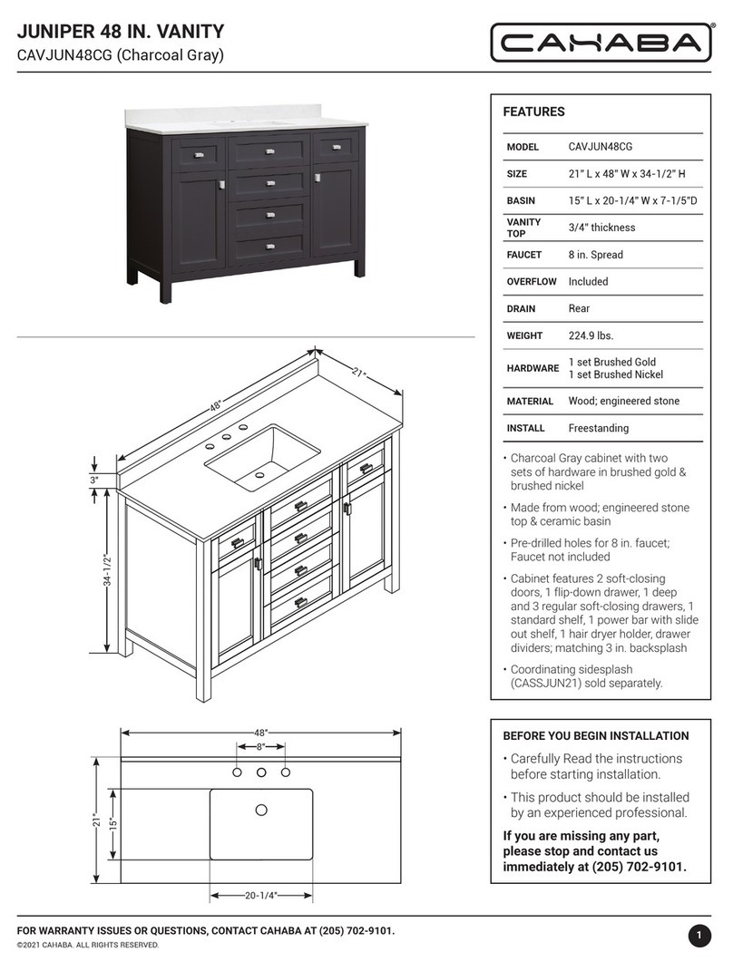CAHABA Juniper CAVJUN48CG quick start guide