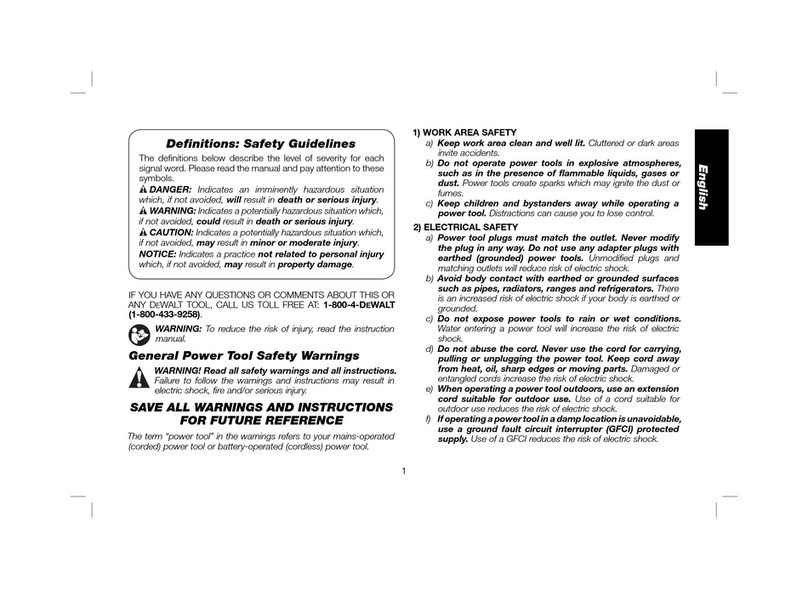 DeWalt DCS310S1 User manual DeWalt DCS310S1 User manual