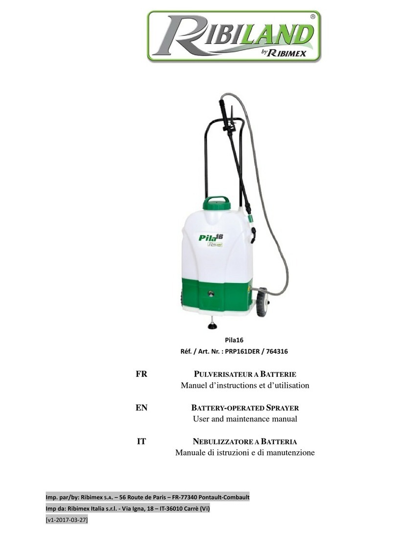 Ribimex Ribiland PRP161DER User and maintenance manual