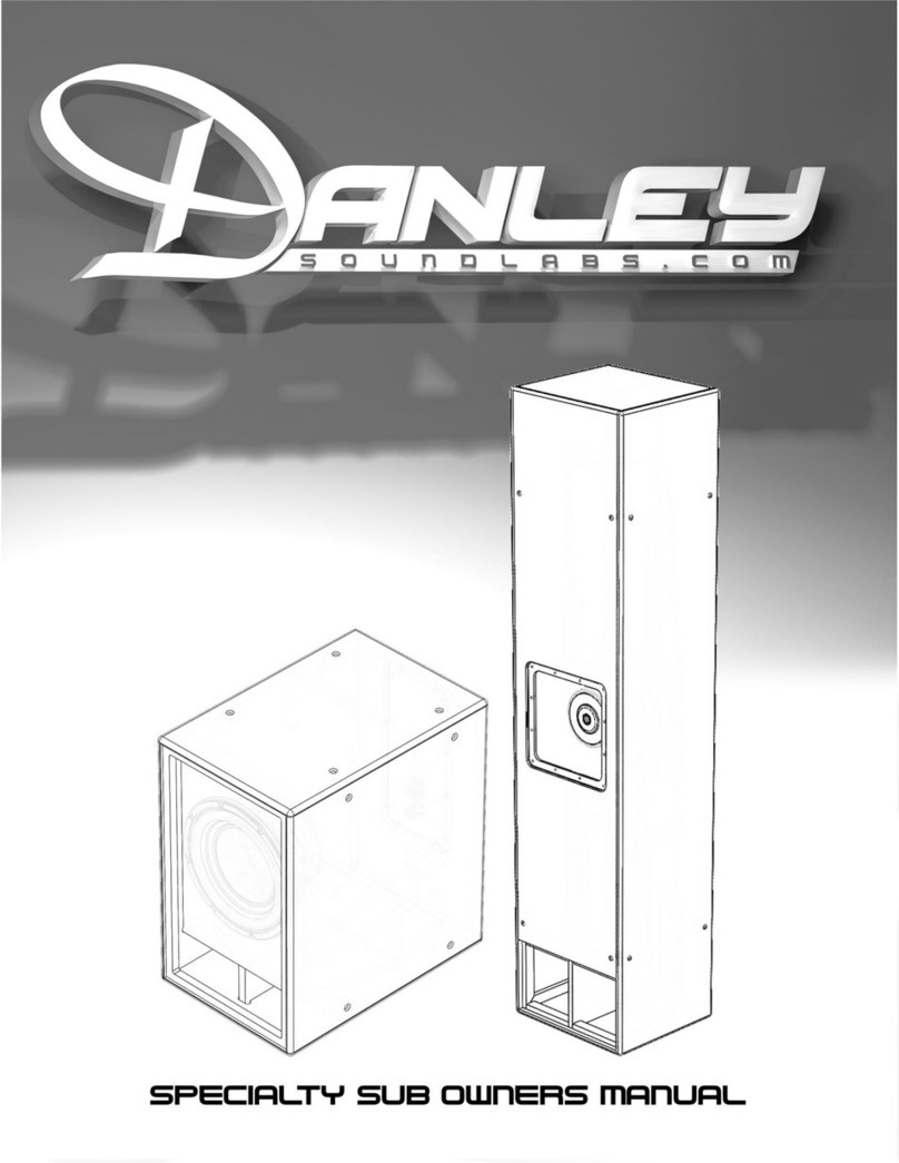Danley DTS20 User manual