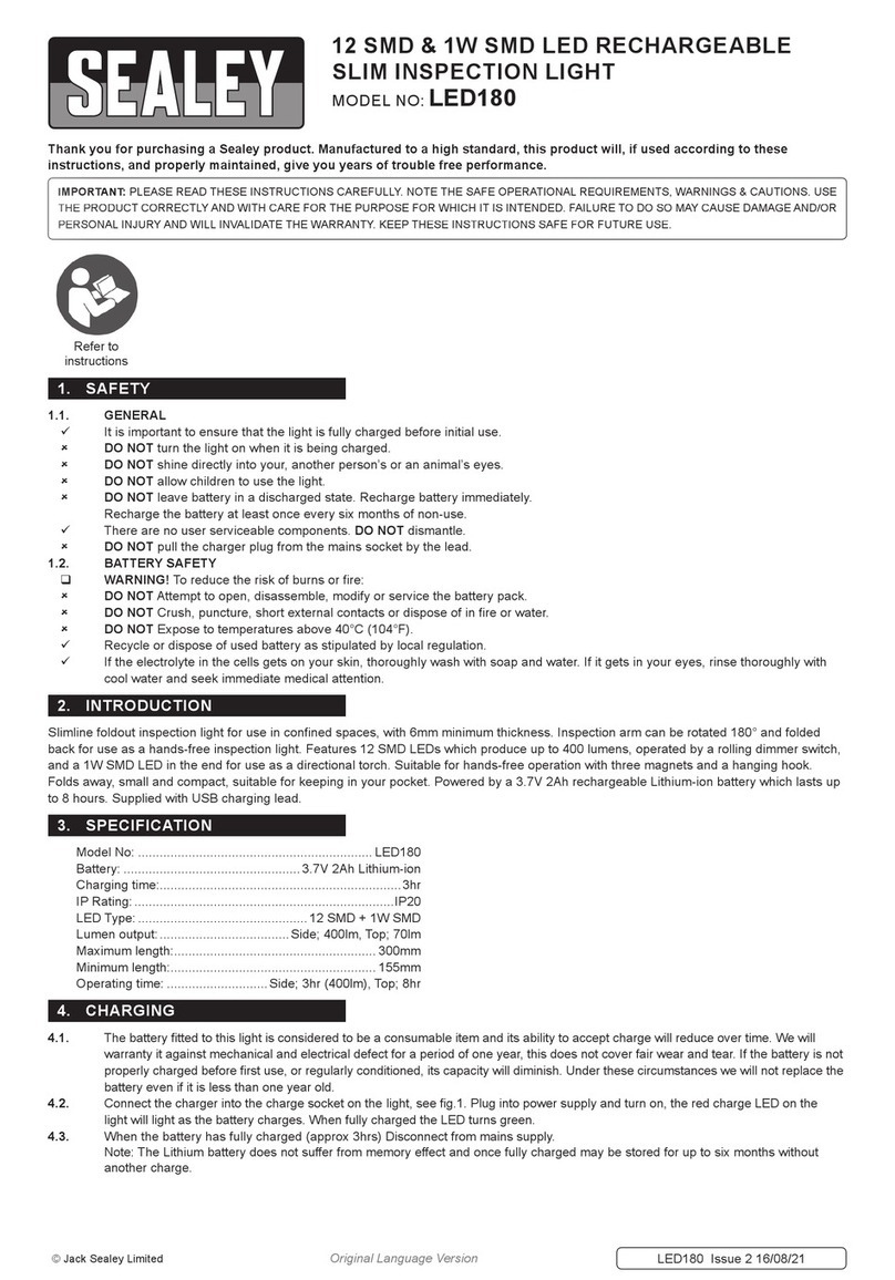 Sealey LED180 User manual
