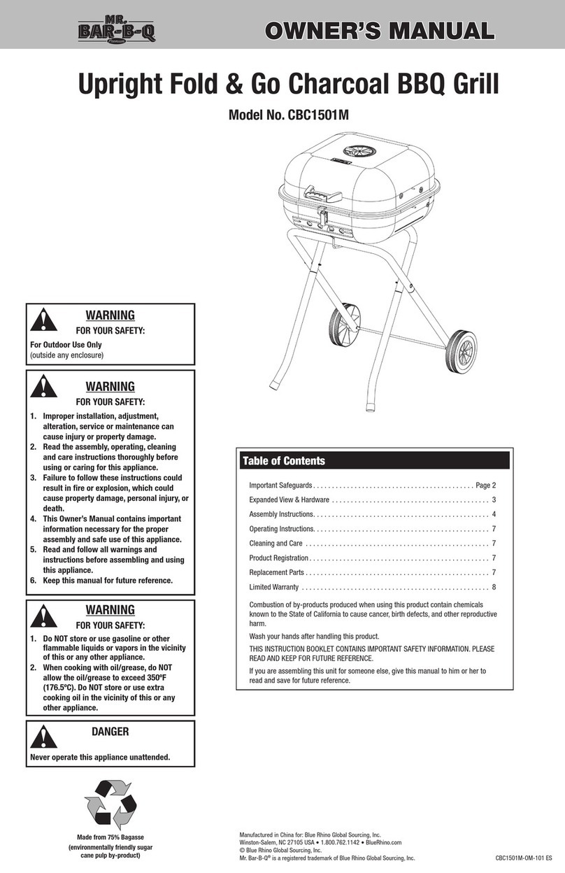 MR. BAR-B-Q CBC1501M User manual