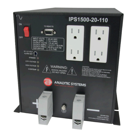 Analytic Systems IPS1500 Series Installation & operation manual
