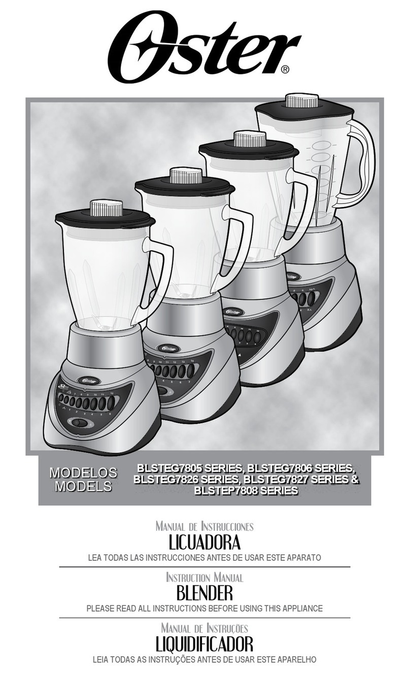 Oster BLSTEG7827 Series User manual Oster BLSTEG7827 Series User manual