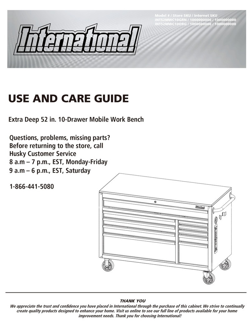 International INT52MWC10GRN Use and care guide