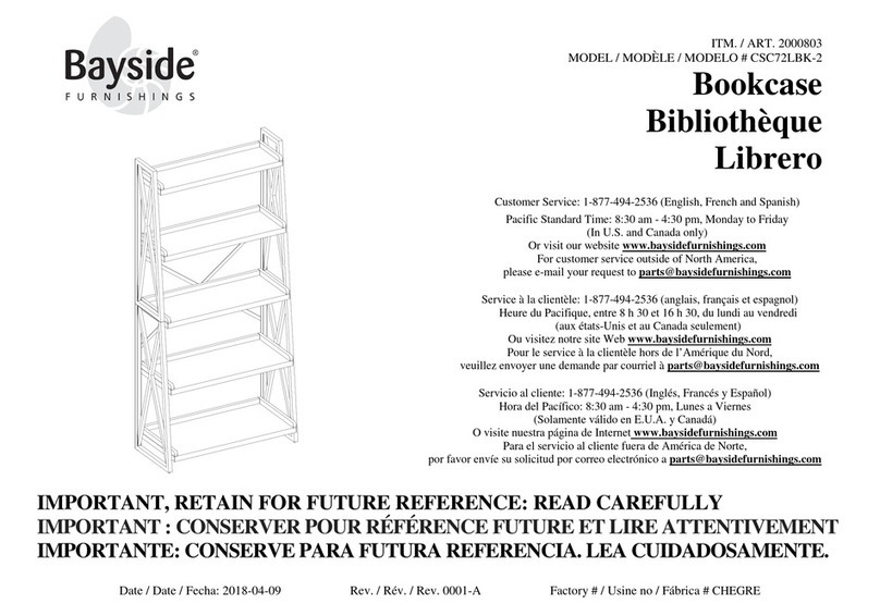 Bayside CSC72LBK-2 User manual Bayside CSC72LBK-2 User manual