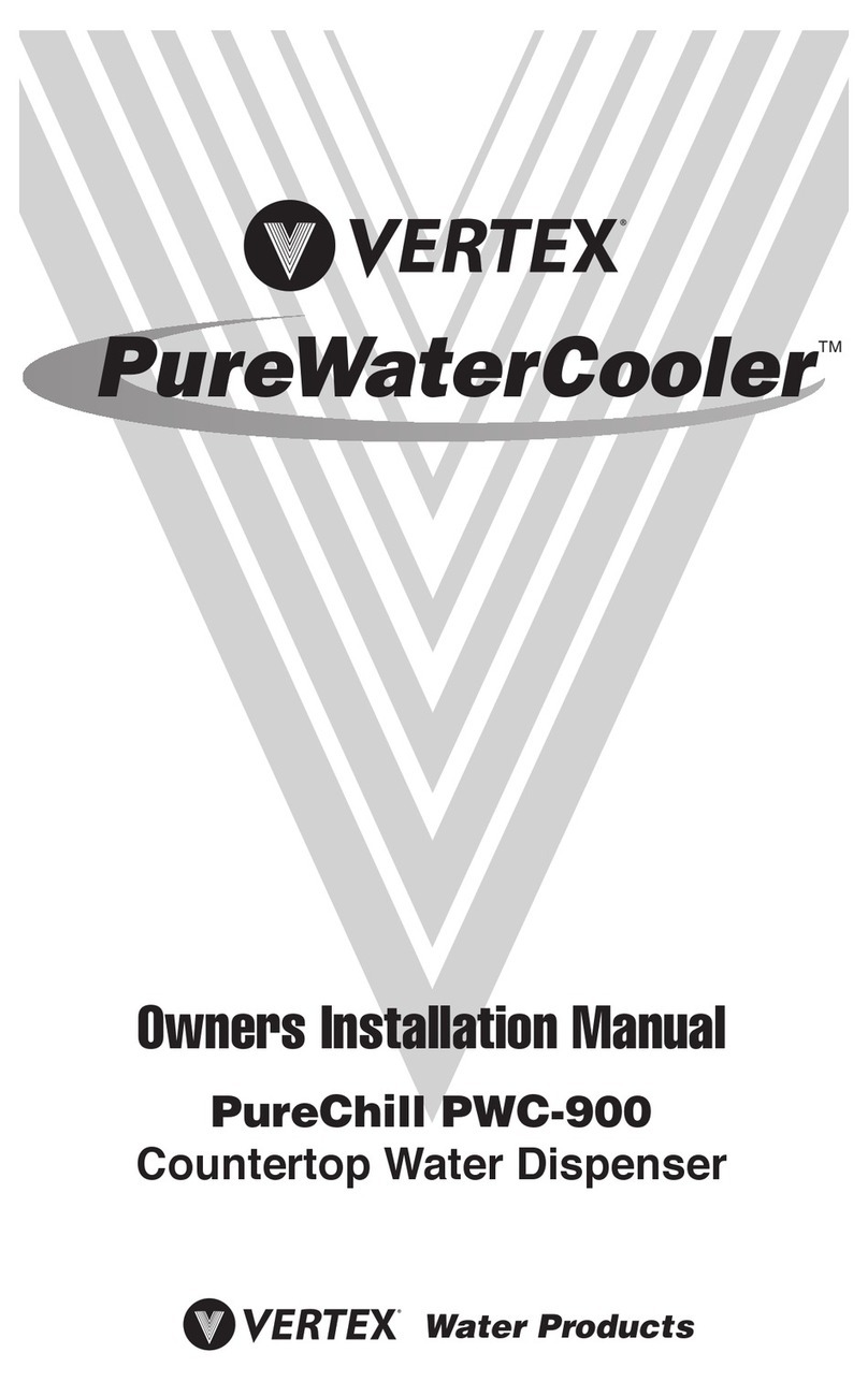Vertex Water Products PureWaterCooler PureChill PWC-900 Quick start guide