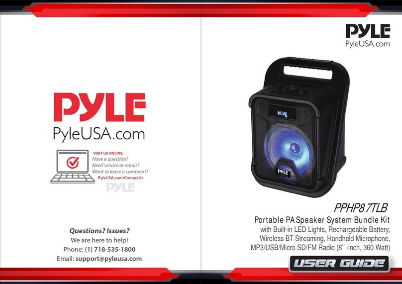Pyle PPHP87TLB User manual