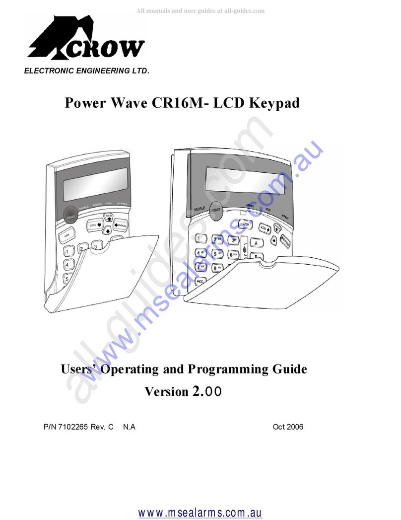 Crow Power Wave CR16M Operating instructions