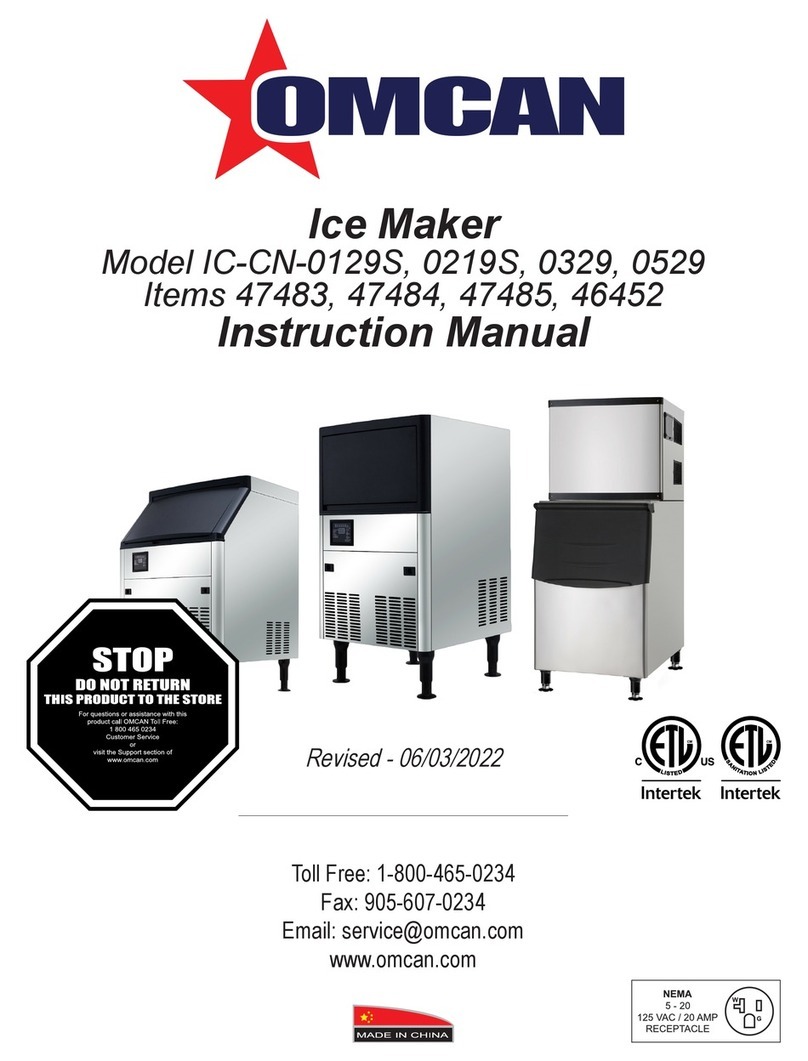 Omcan IC-CN-0129S User manual Omcan IC-CN-0129S User manual