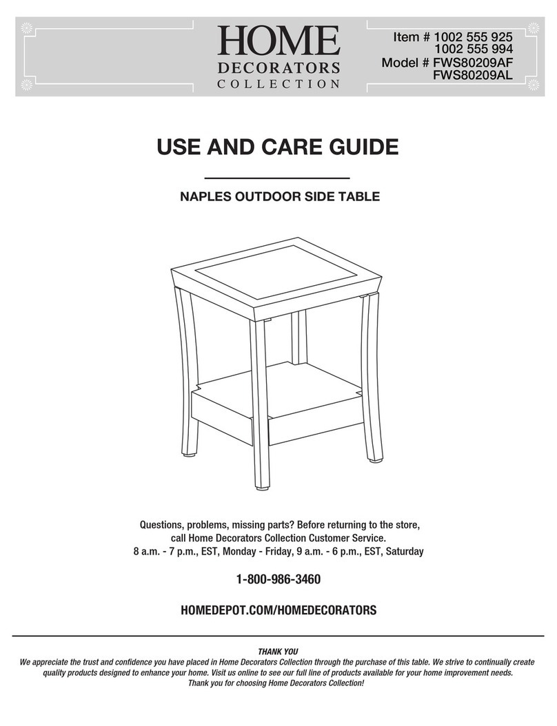 Home Decorators Collection FWS80209AF User manual