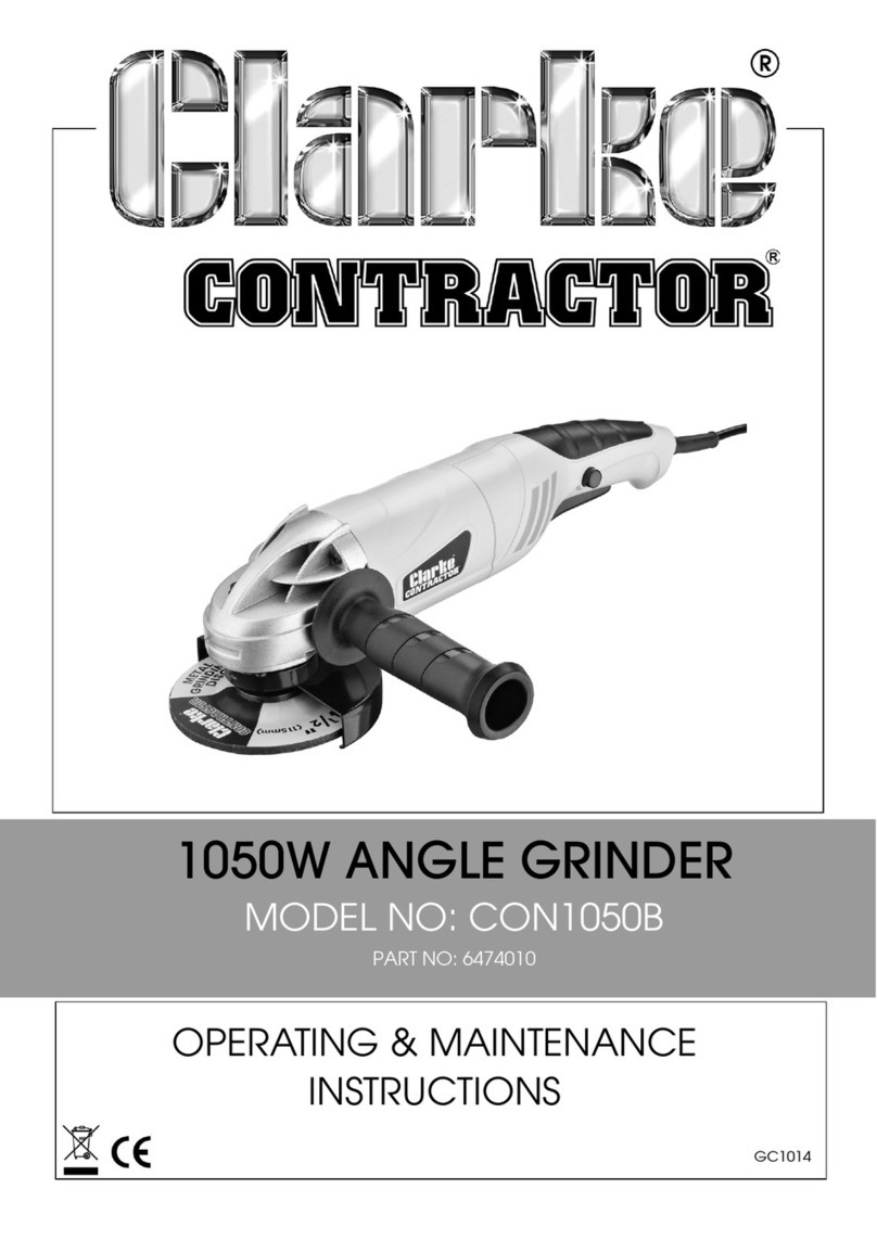 Clarke CONTRACTOR CON1050B Installation and operation manual