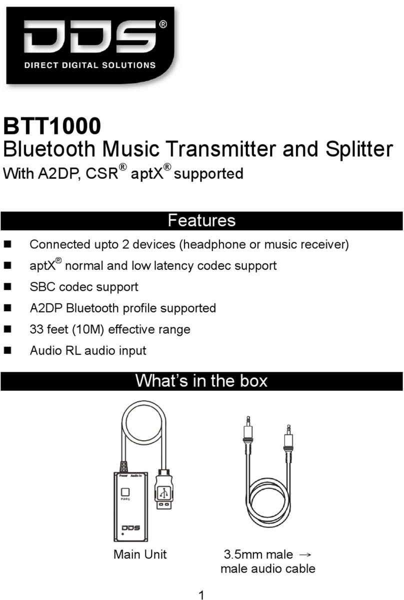 DDS BTT1000 quick start guide