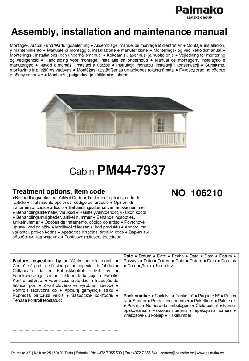 Lemeks Palmako PM44-7937 Assembly, installation and maintenance manual Lemeks Palmako PM44-7937 Assembly, installation and maintenance manual