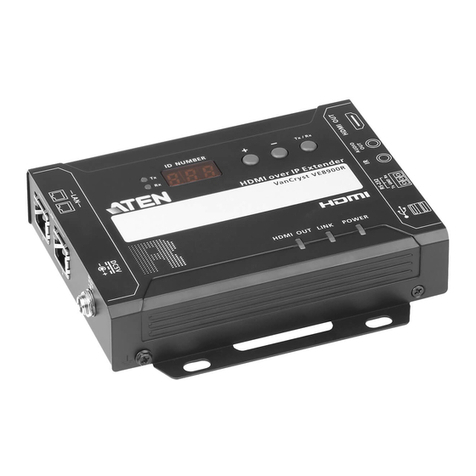 ATEN VanCryst VE8900 User manual