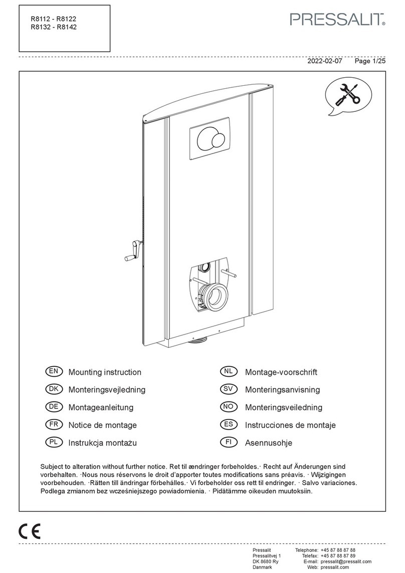 Pressalit R8112 User guide