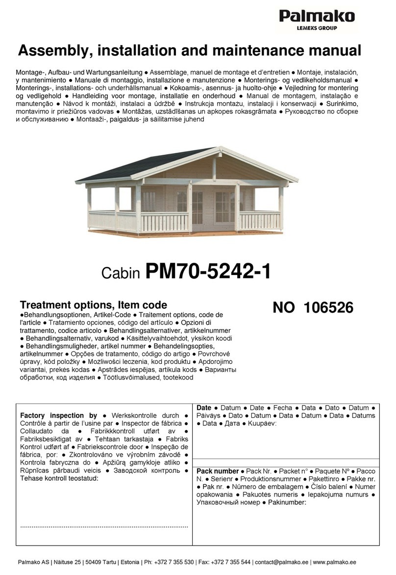 Lemeks Palmako PM70-5242-1 Assembly, installation and maintenance manual