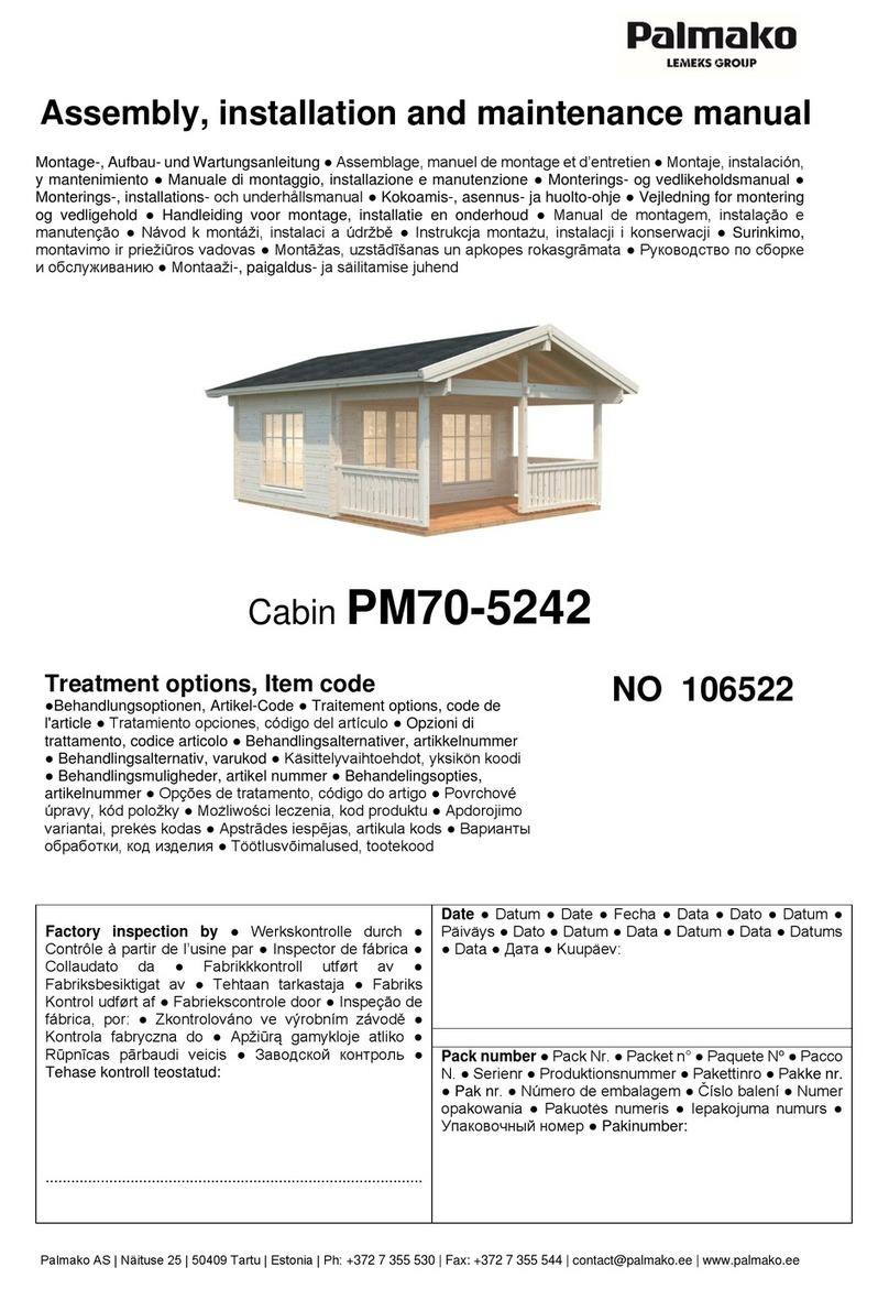 Lemeks Palmako PM70-5242 Installer manual